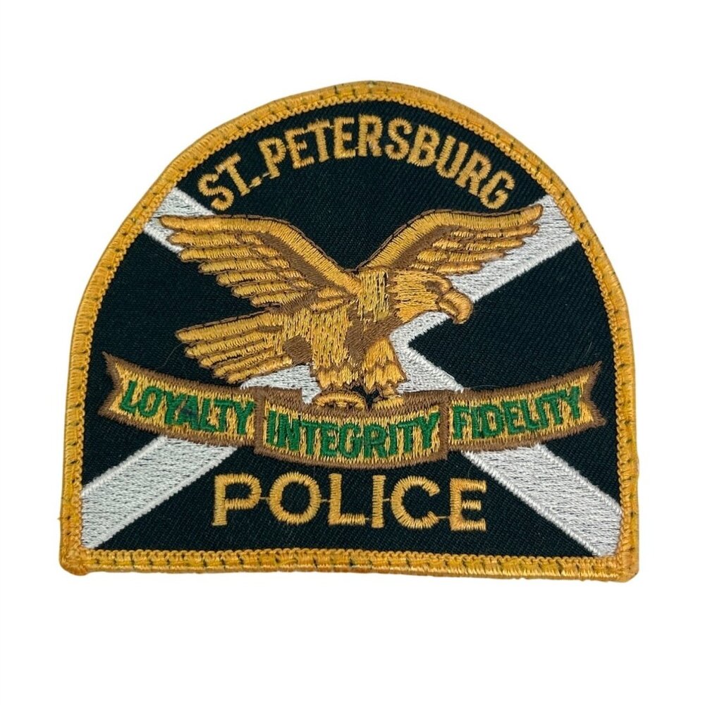 St Petersburg Police Patch Embroidered Badge Collectible St Pete PD